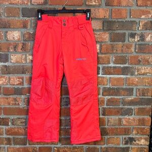 Arctix girls reinforced knees and seat snow pants coral pink XS